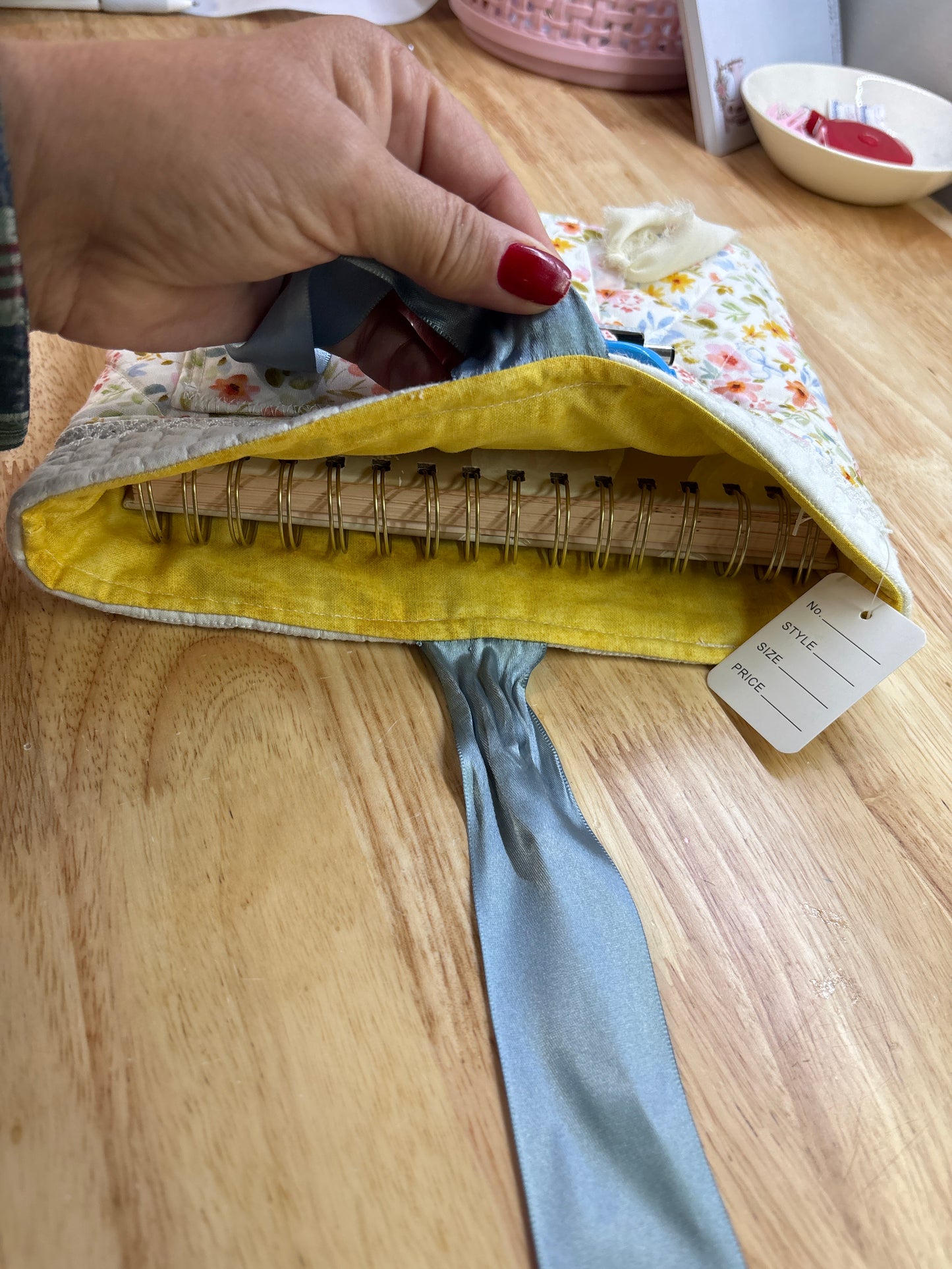 Quilted journal cover/tote
