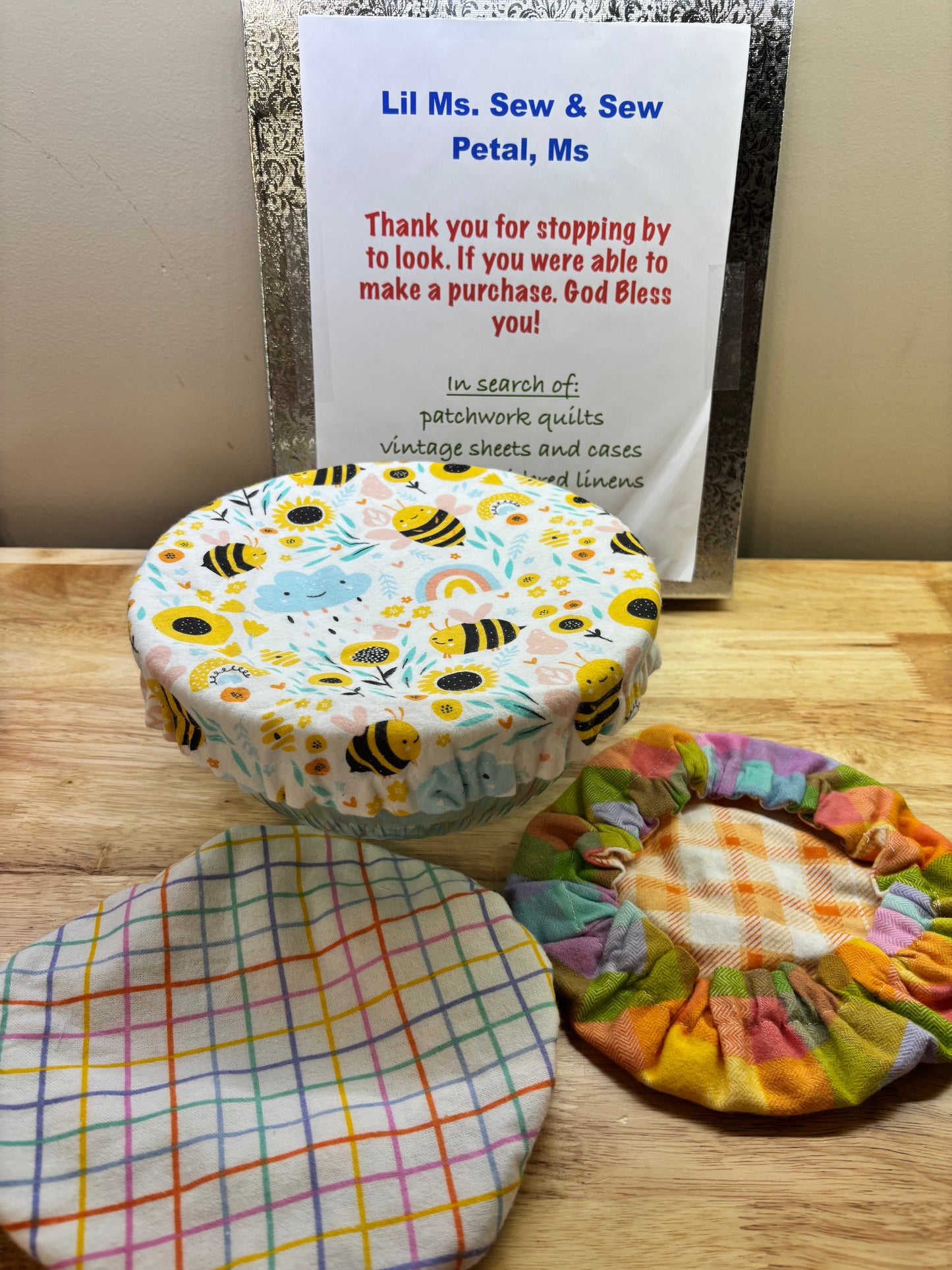 Large reversible bowl covers