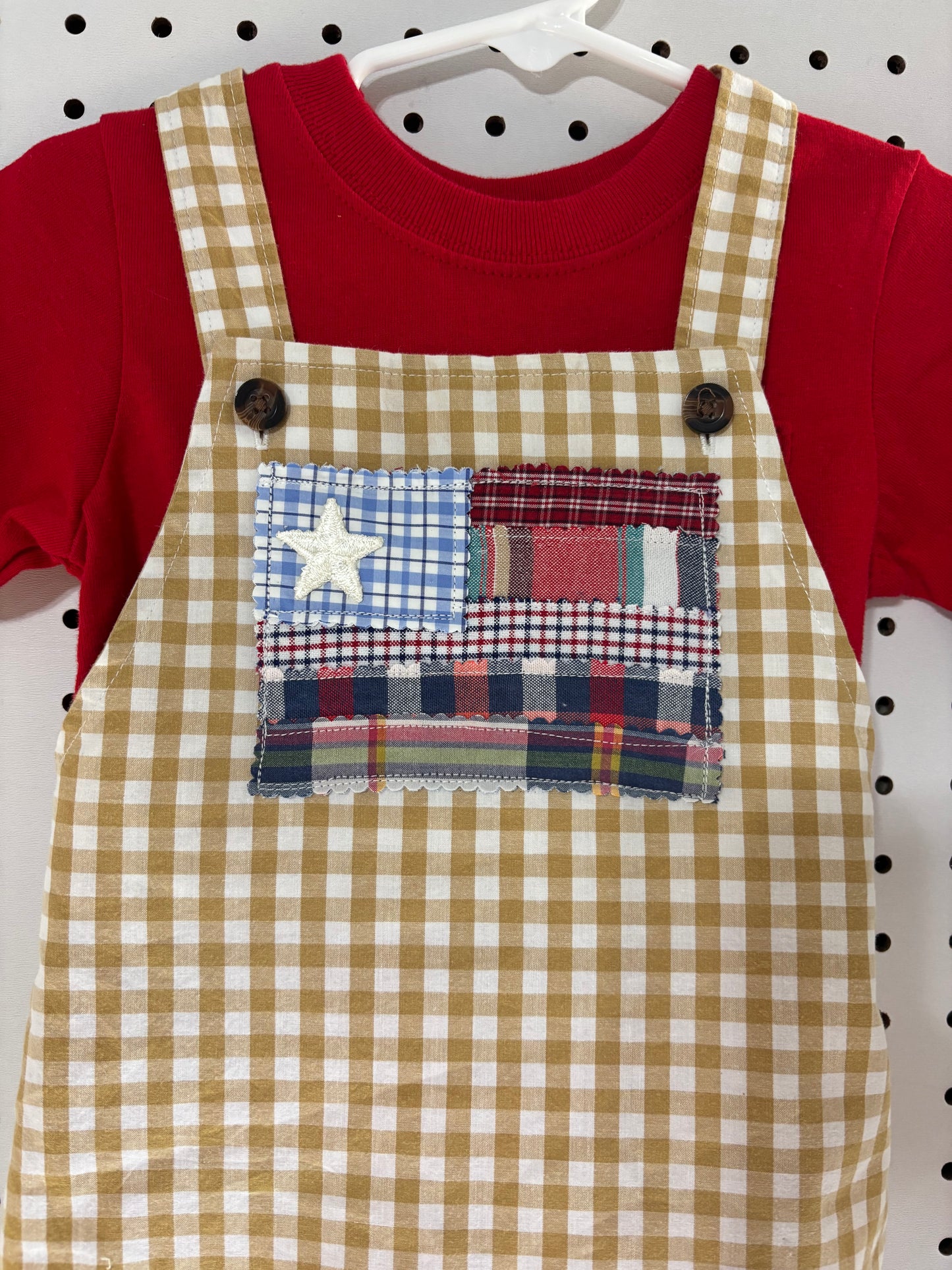 Unisex Carter’s gingham romper up cycle 18 months