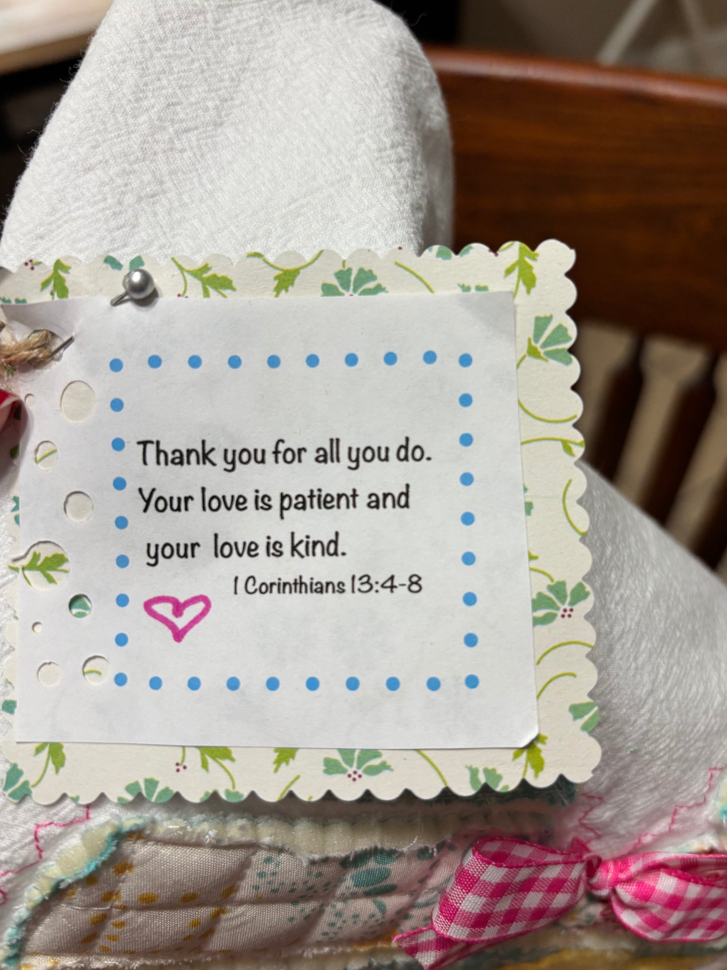 Quilted Friendship tea towel