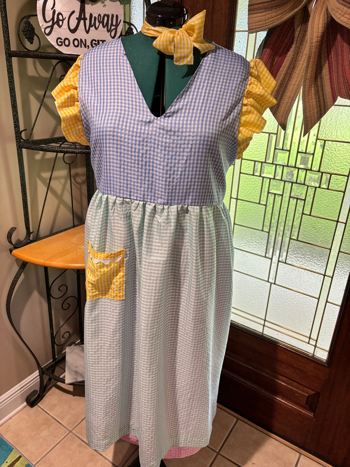 Gingham wrap