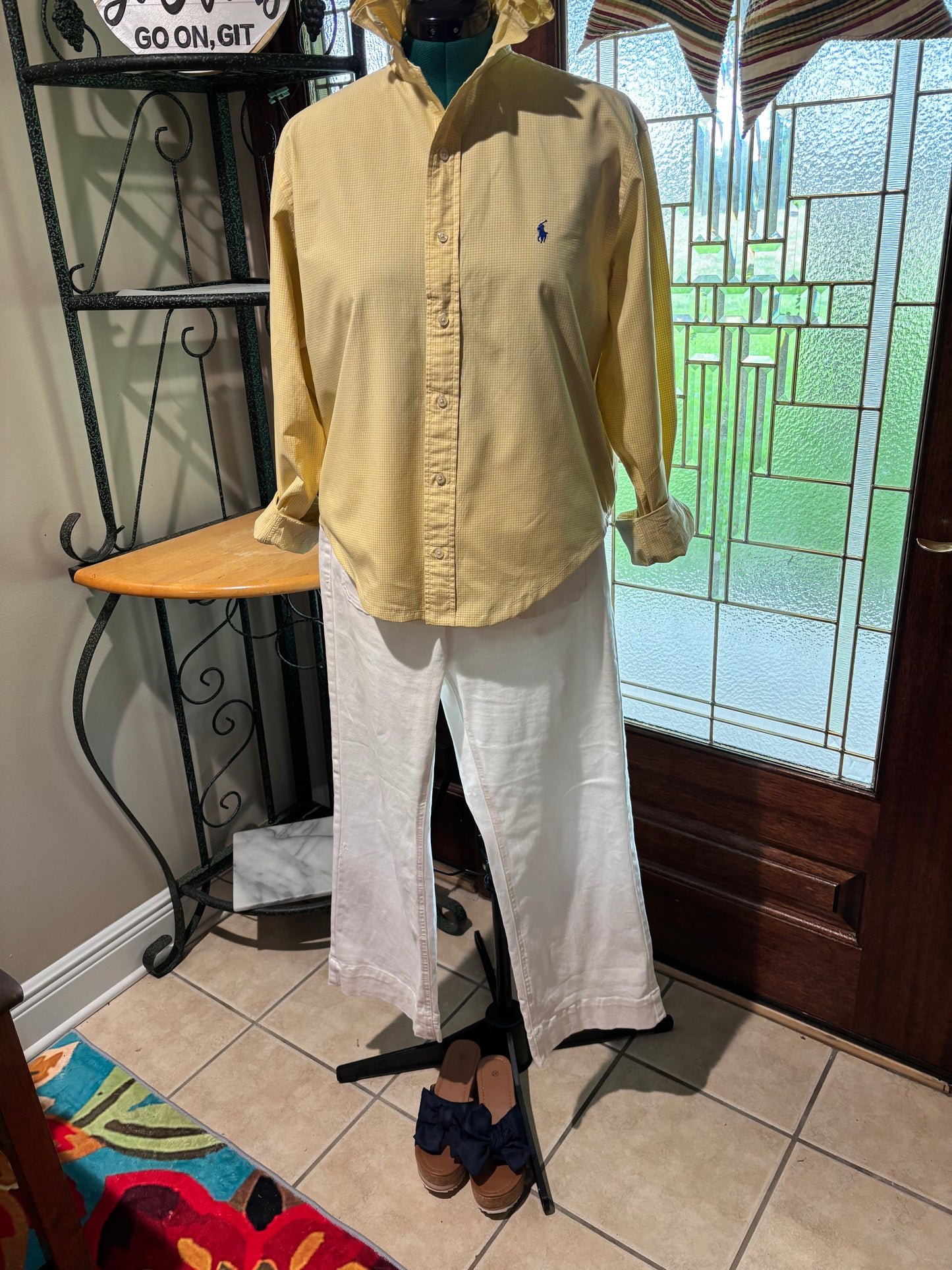 Ruffled vintage Ralph Lauren lemonade Large