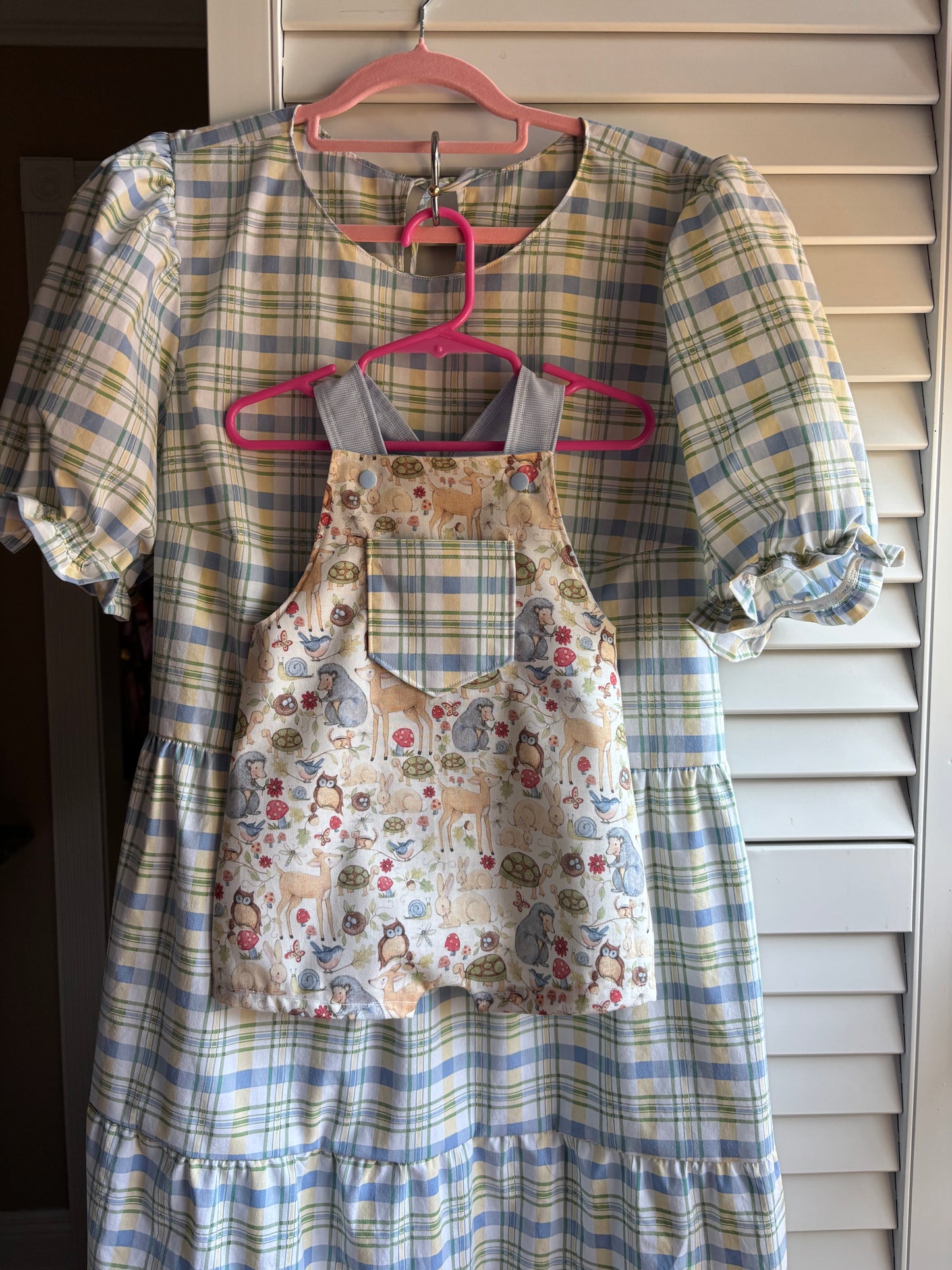 Boys woodland short romper