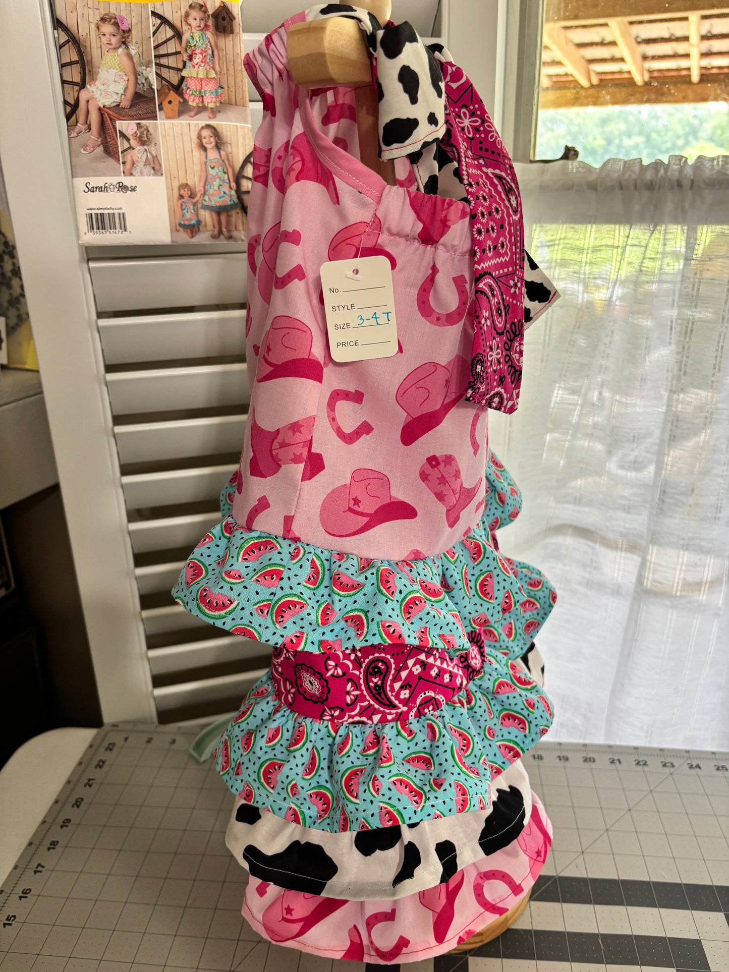 Western watermelon halter set