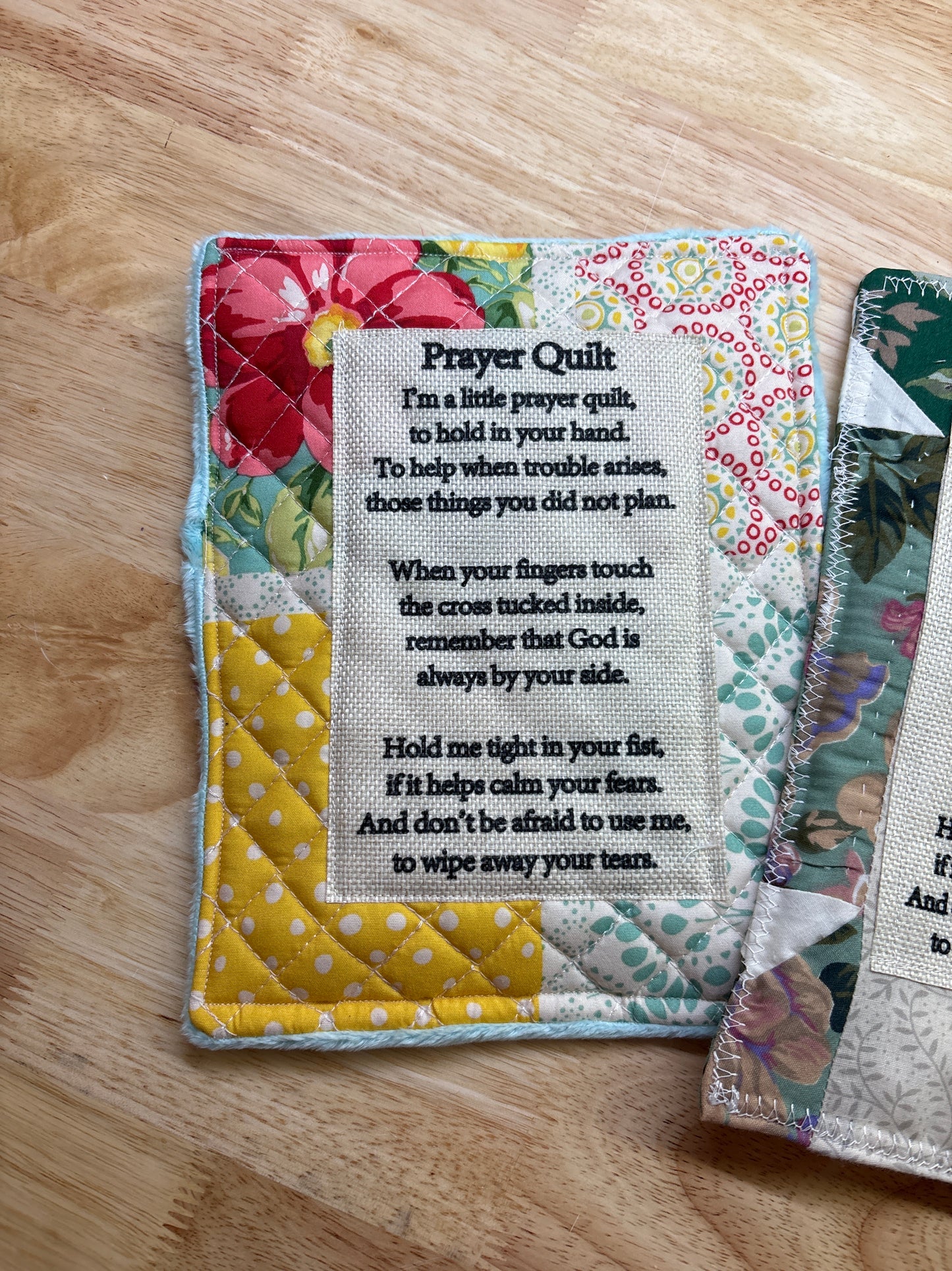 Prayer quilt floral