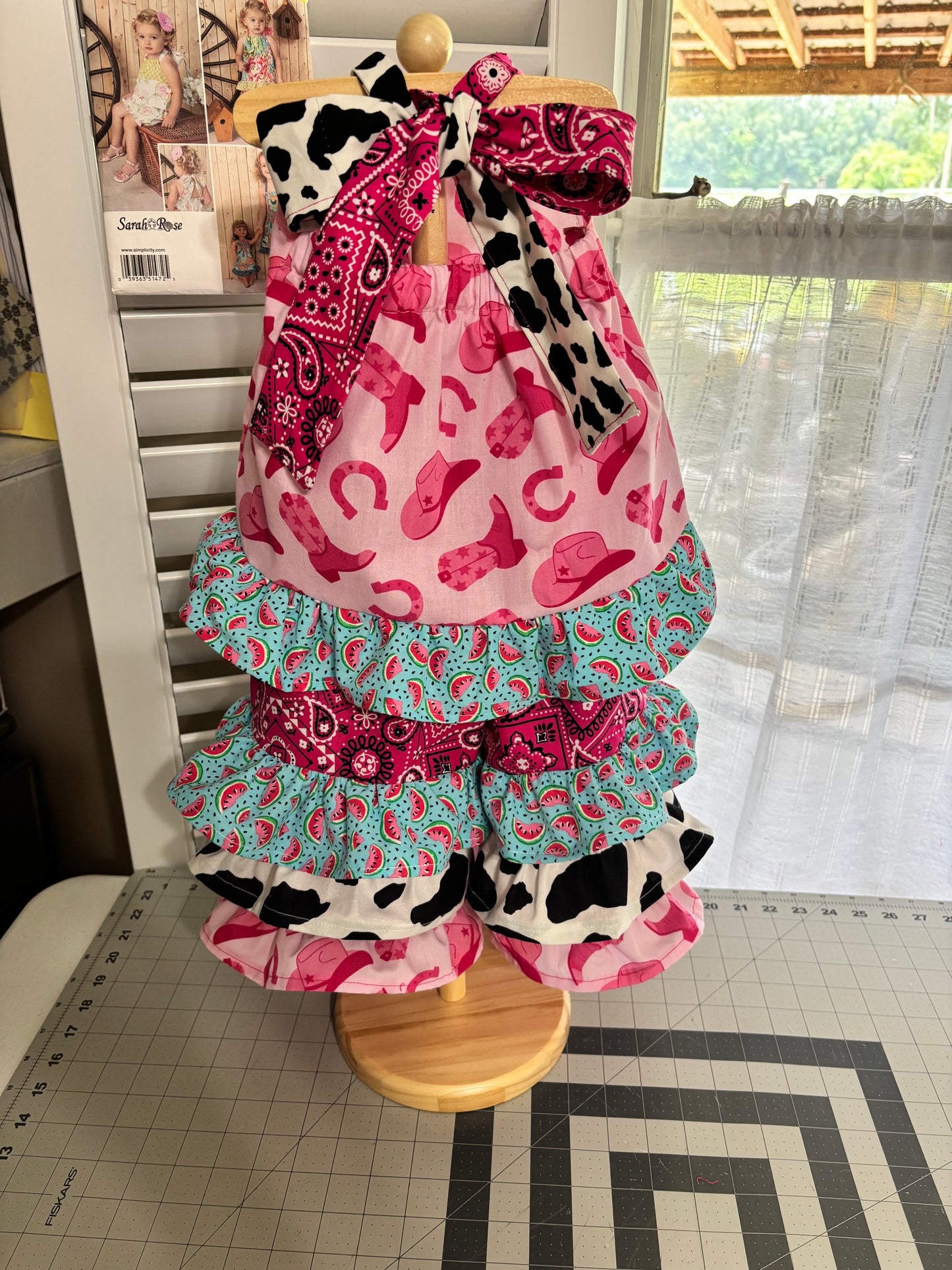 Western watermelon halter set