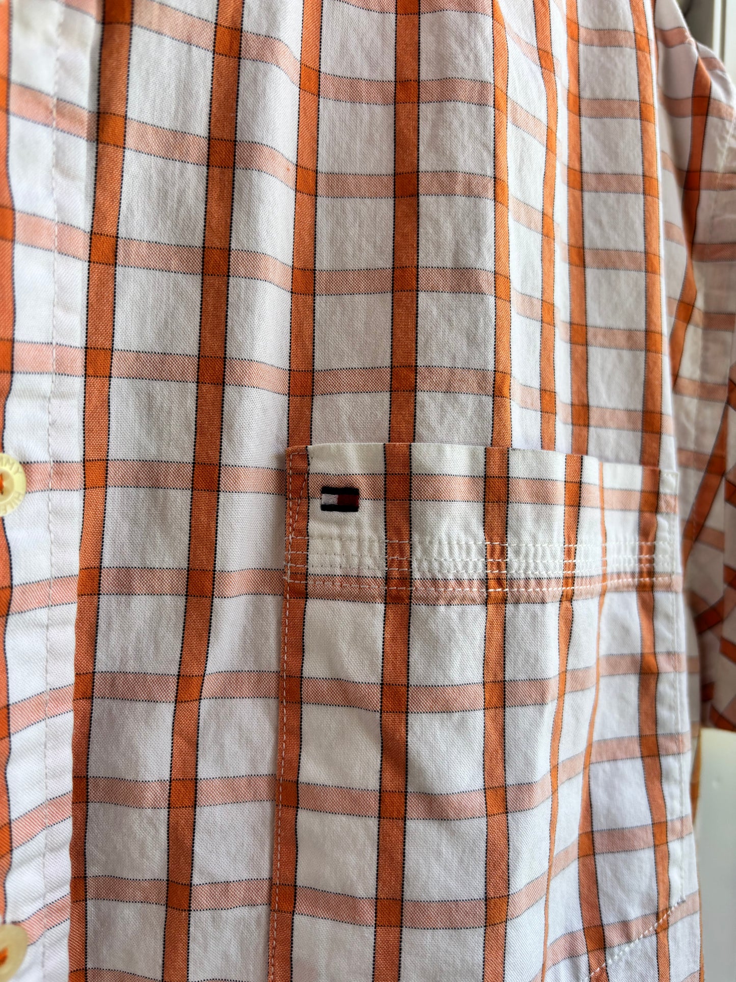 Ruffled creamsicle short sleeve