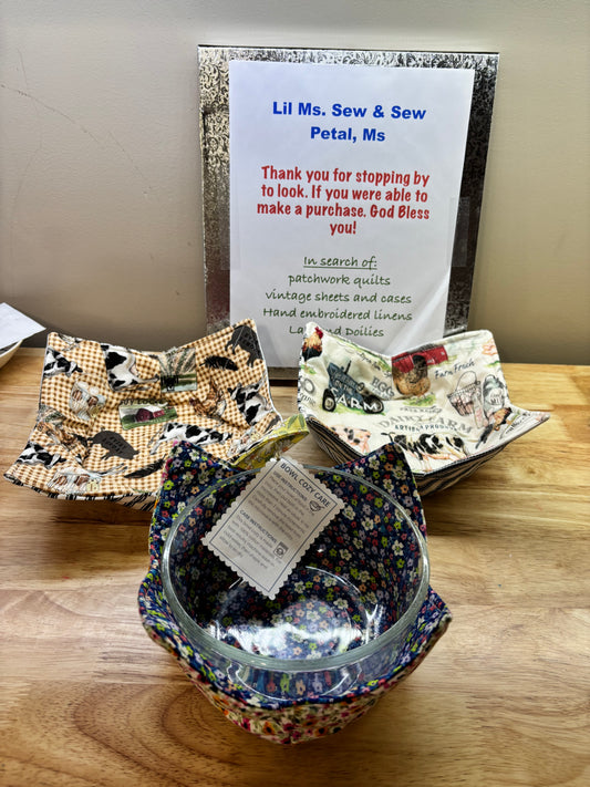 Reversible bowl cozy