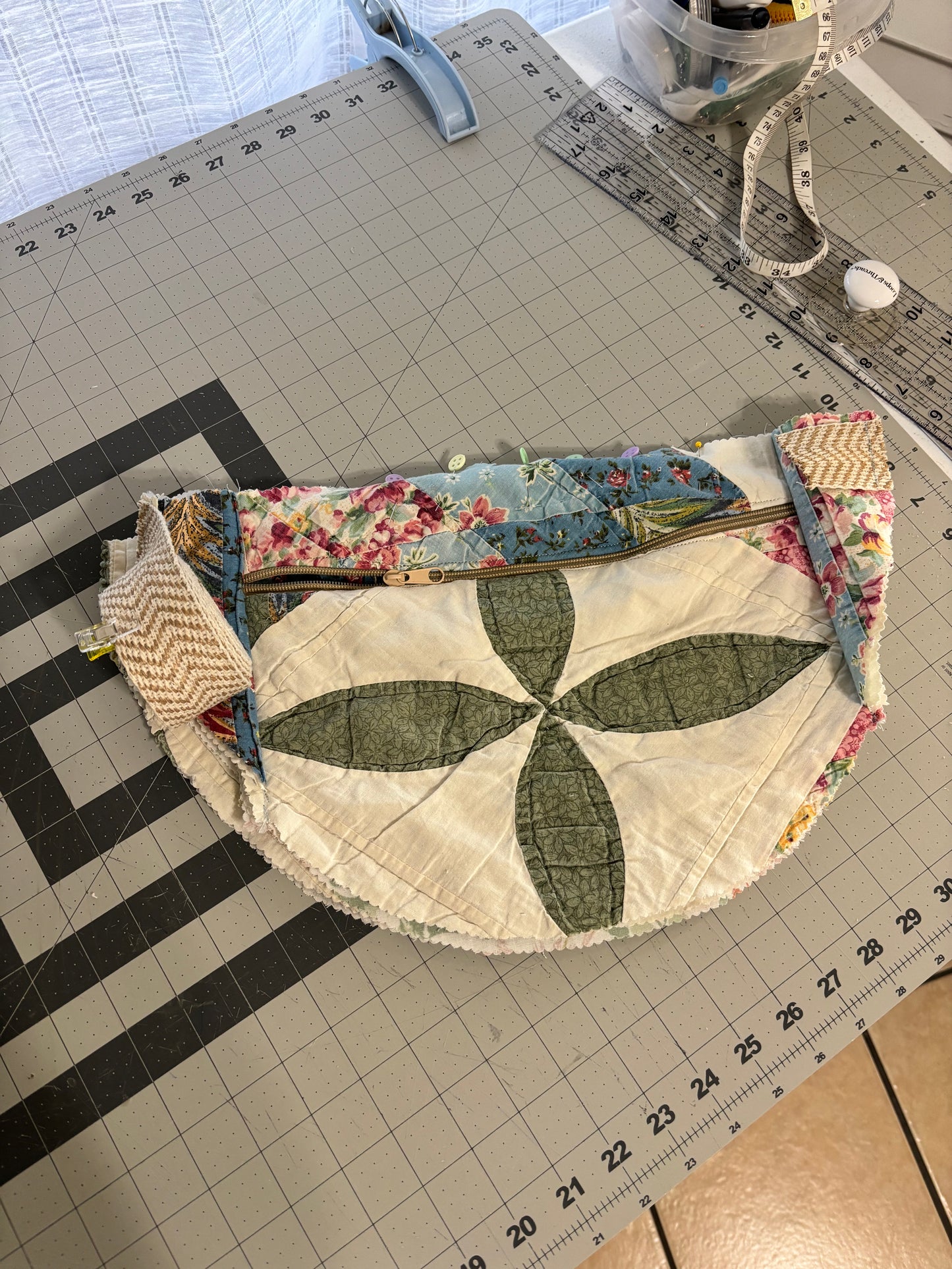 Vintage quilted fanny pack