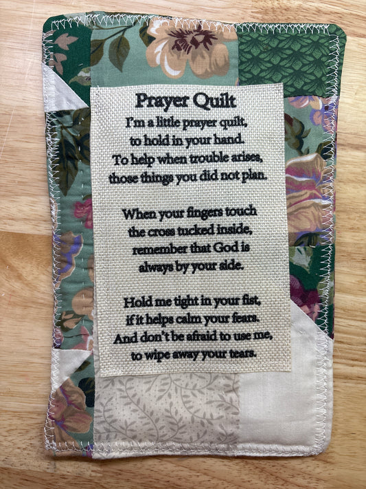 Vintage quilted Prayer Quilt