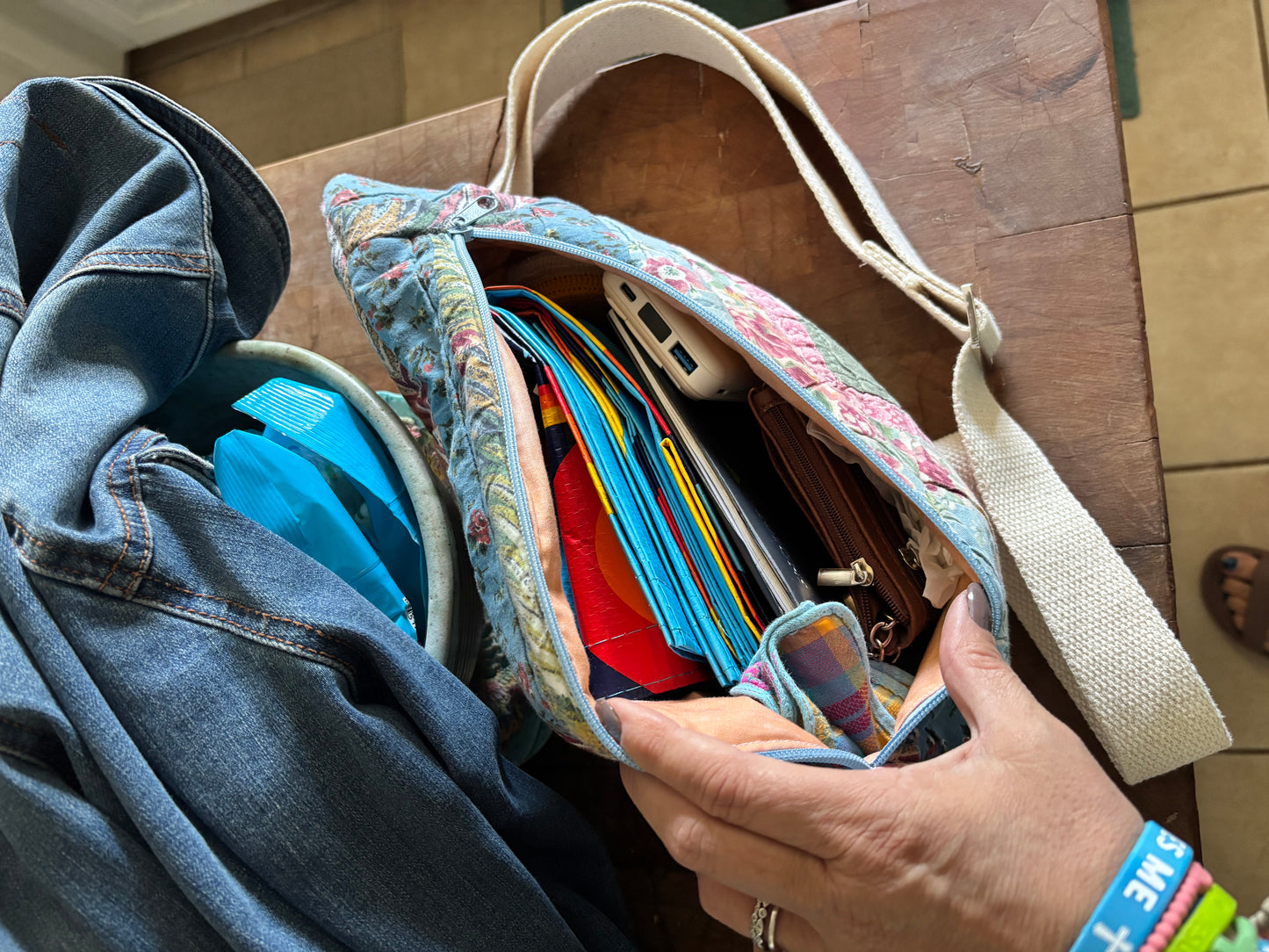 Vintage quilted fanny pack