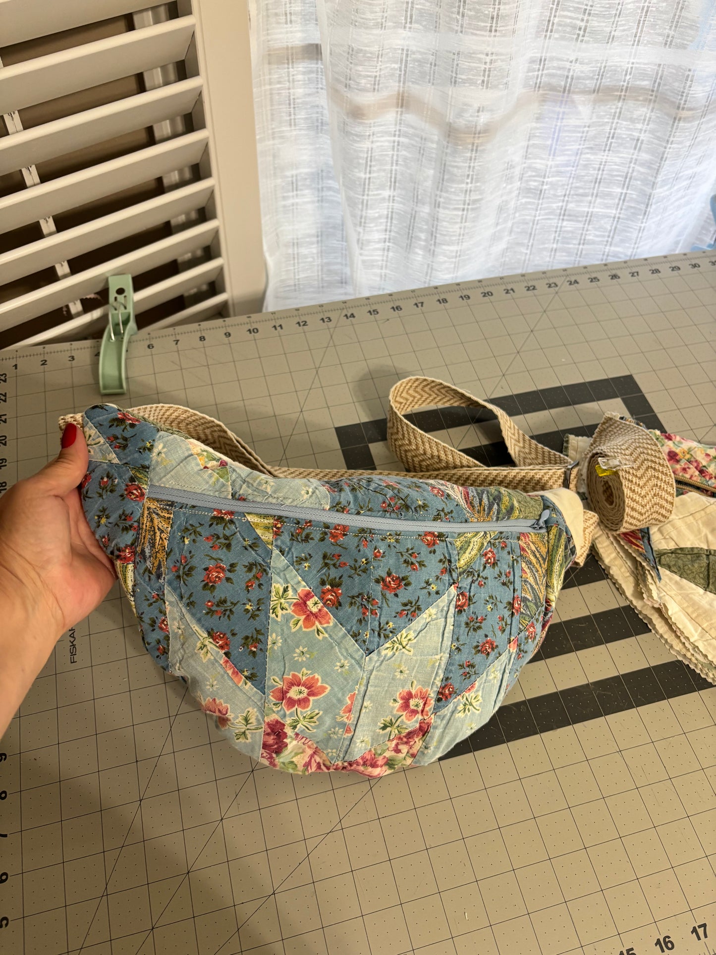 Vintage quilted fanny pack