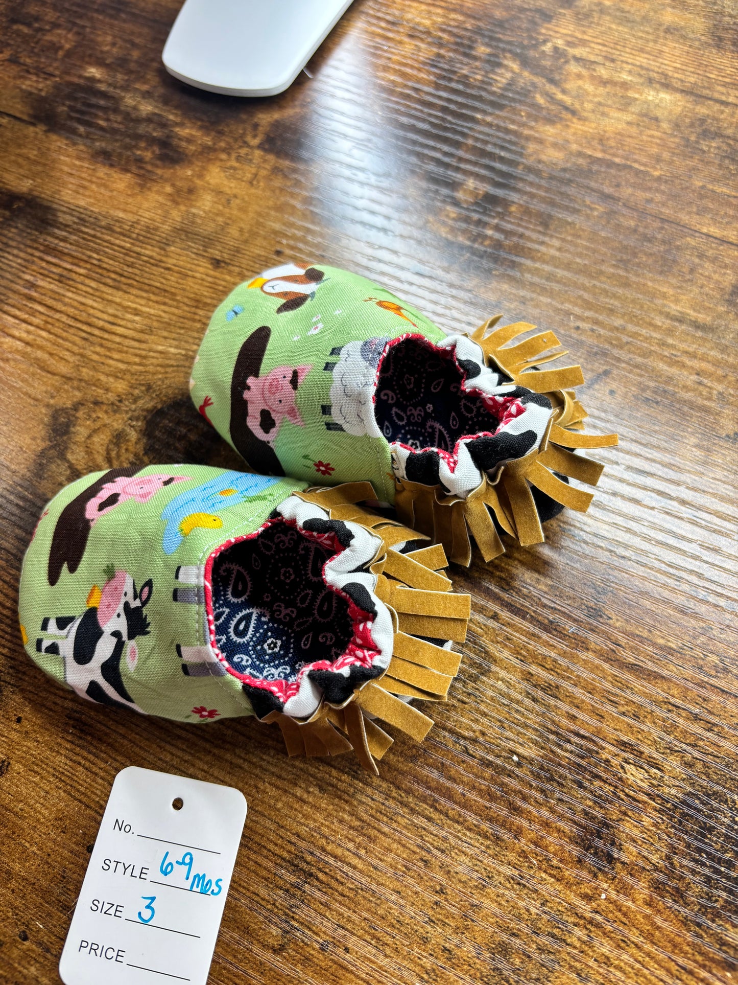 Moo moccasin 6-9 mos