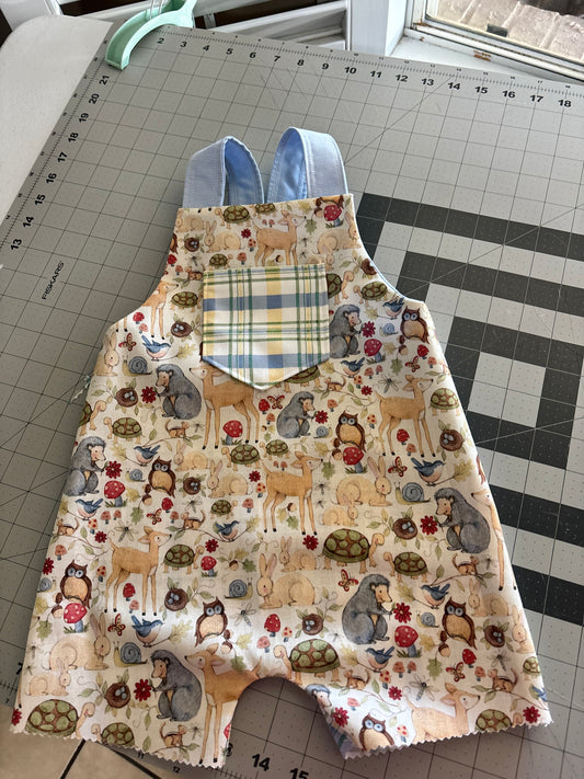 Boys woodland short romper