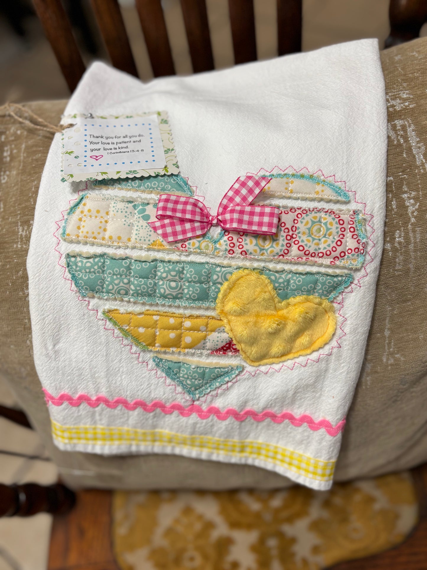 Quilted Friendship tea towel