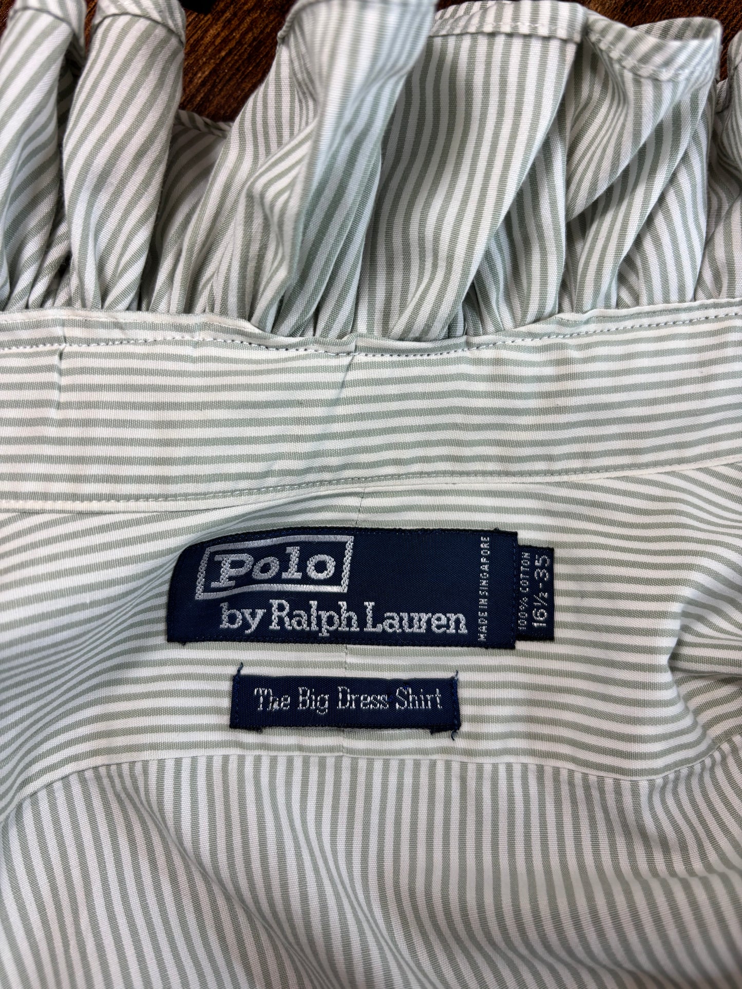 Ruffled vintage Ralph Lauren oxford