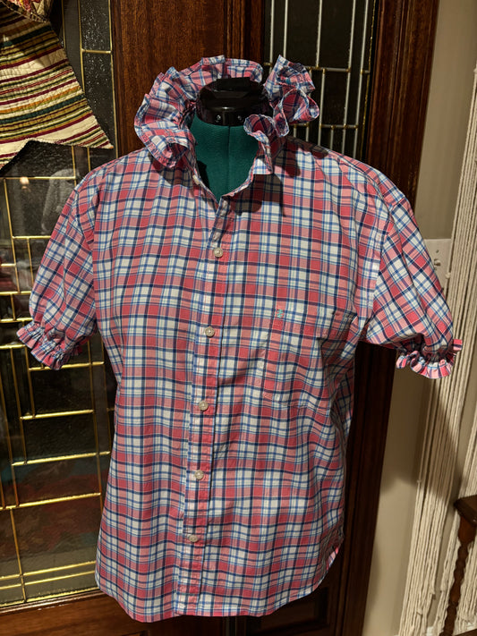 Ruffled IZOD oxford XL
