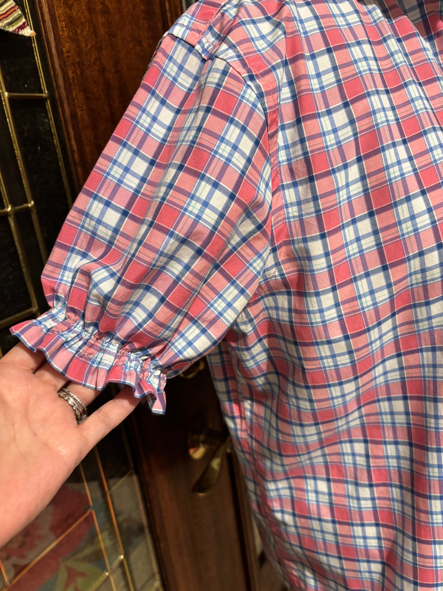 Ruffled IZOD oxford XL