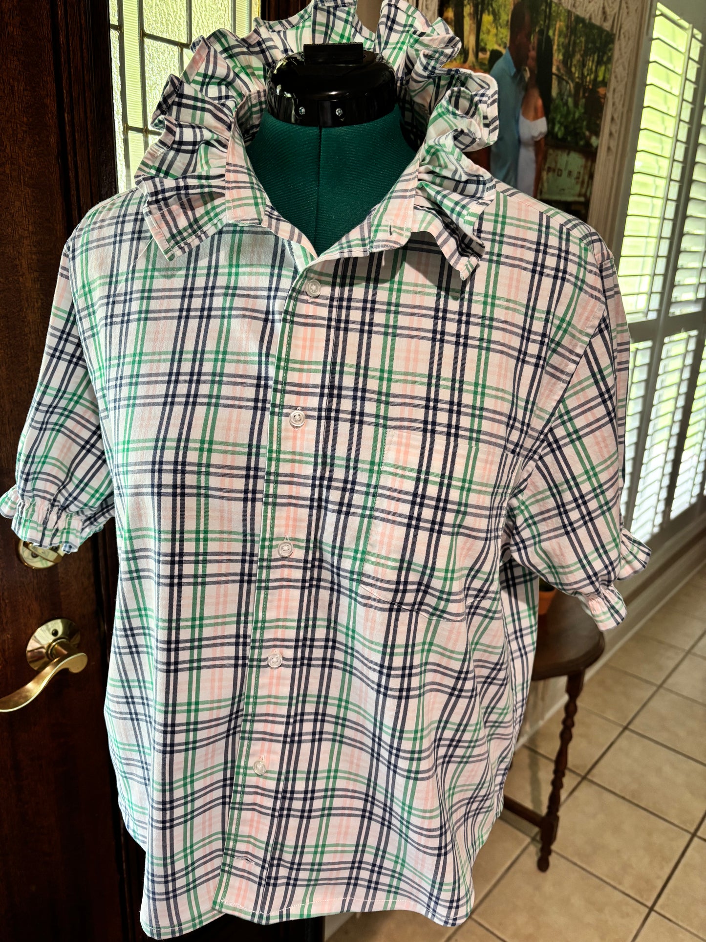 Ruffled oxford preppy combo Large