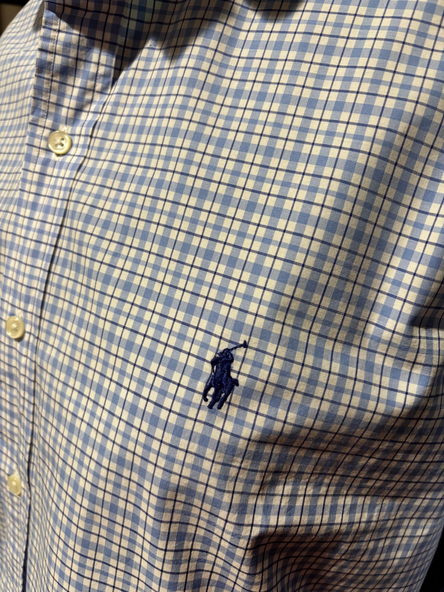 Ruffled vintage Ralph Lauren blueberry XL