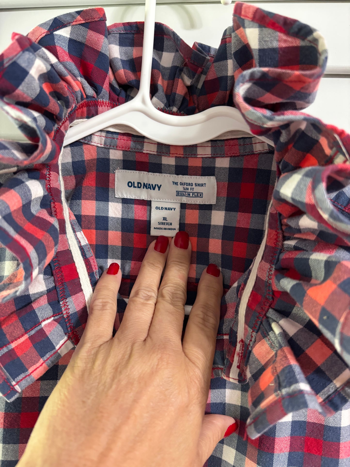 Ruffled All American short shirred sleeve