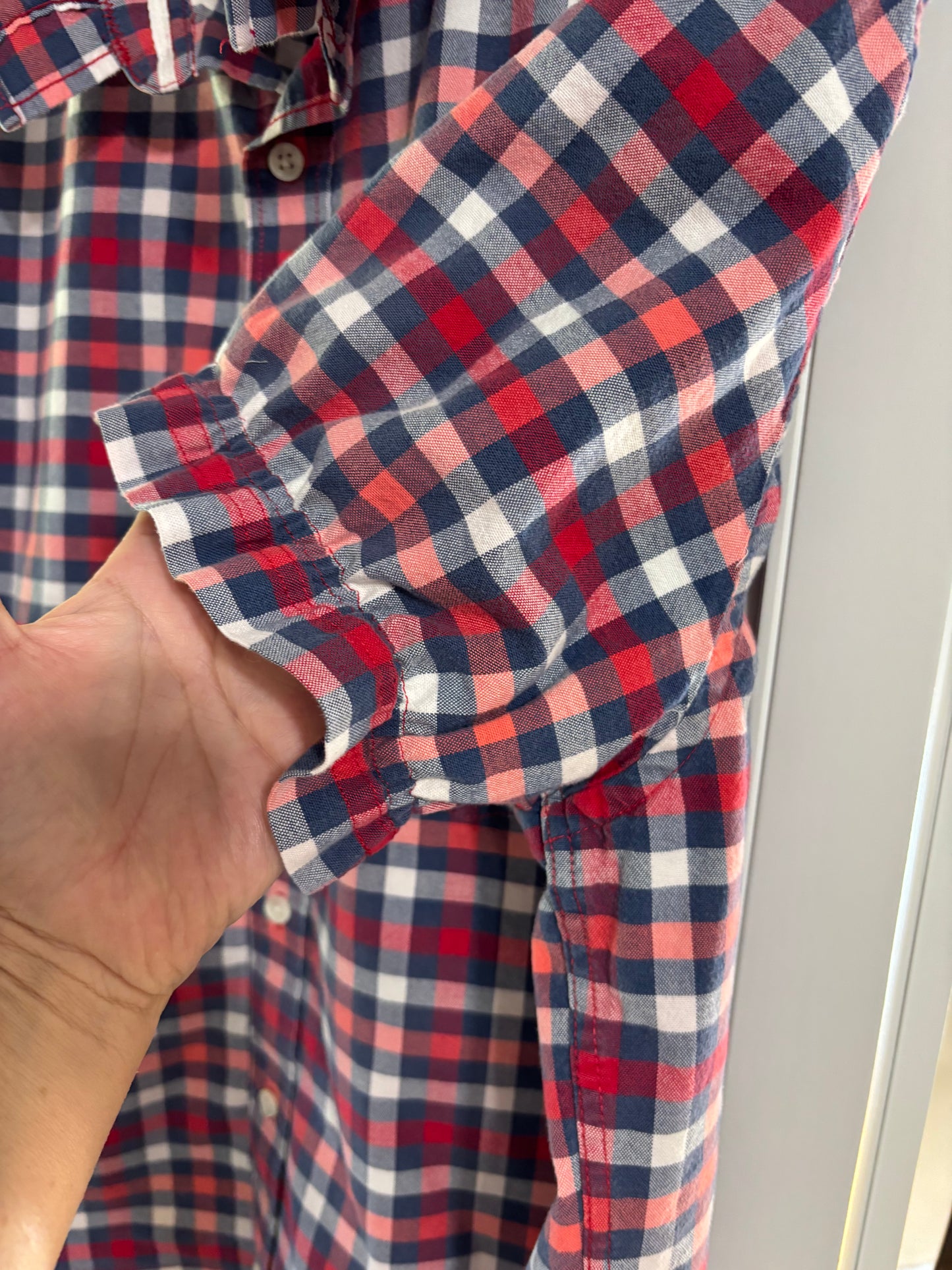 Ruffled All American short shirred sleeve