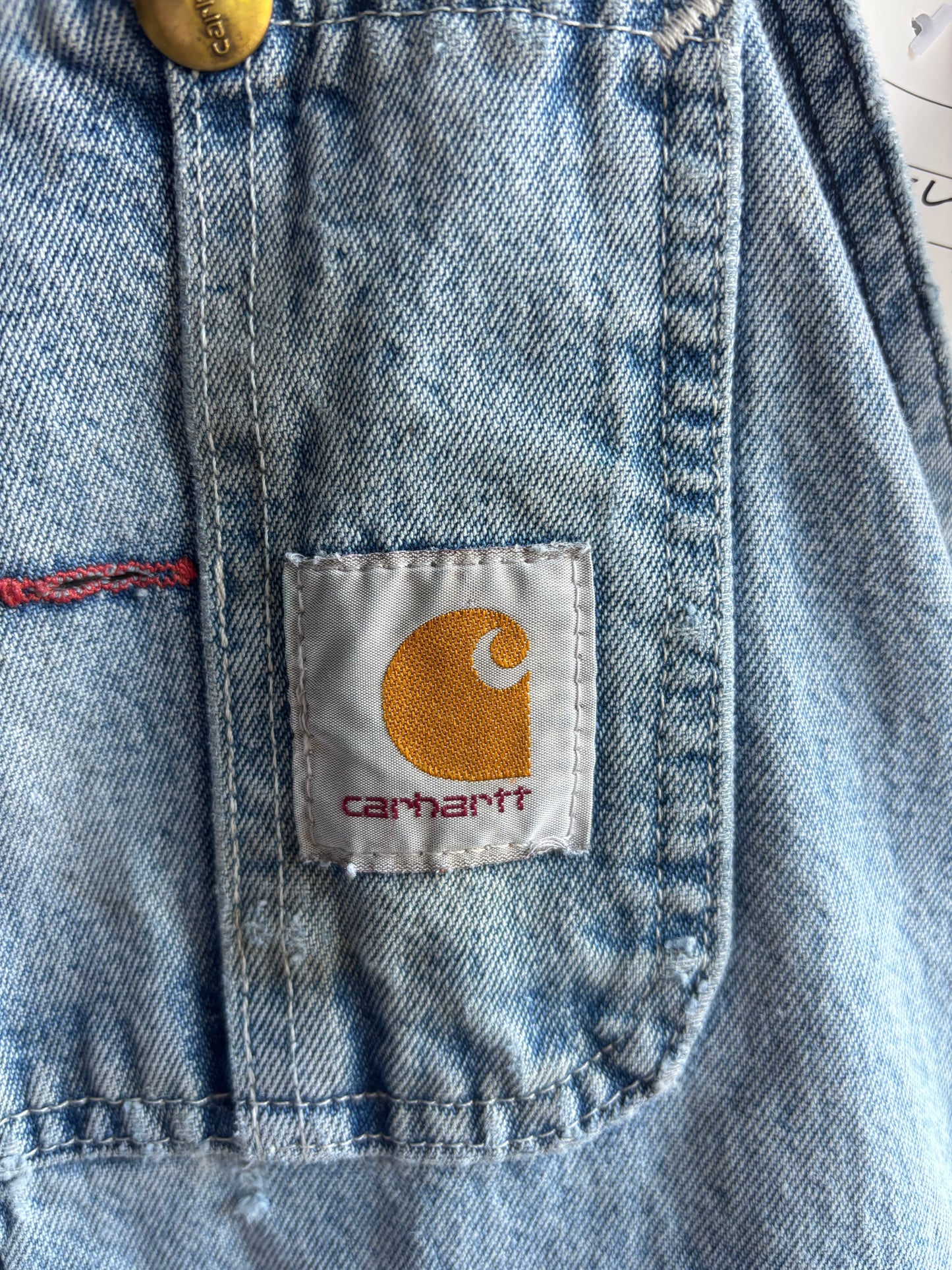Vintage Carhartt overall dress with pocker