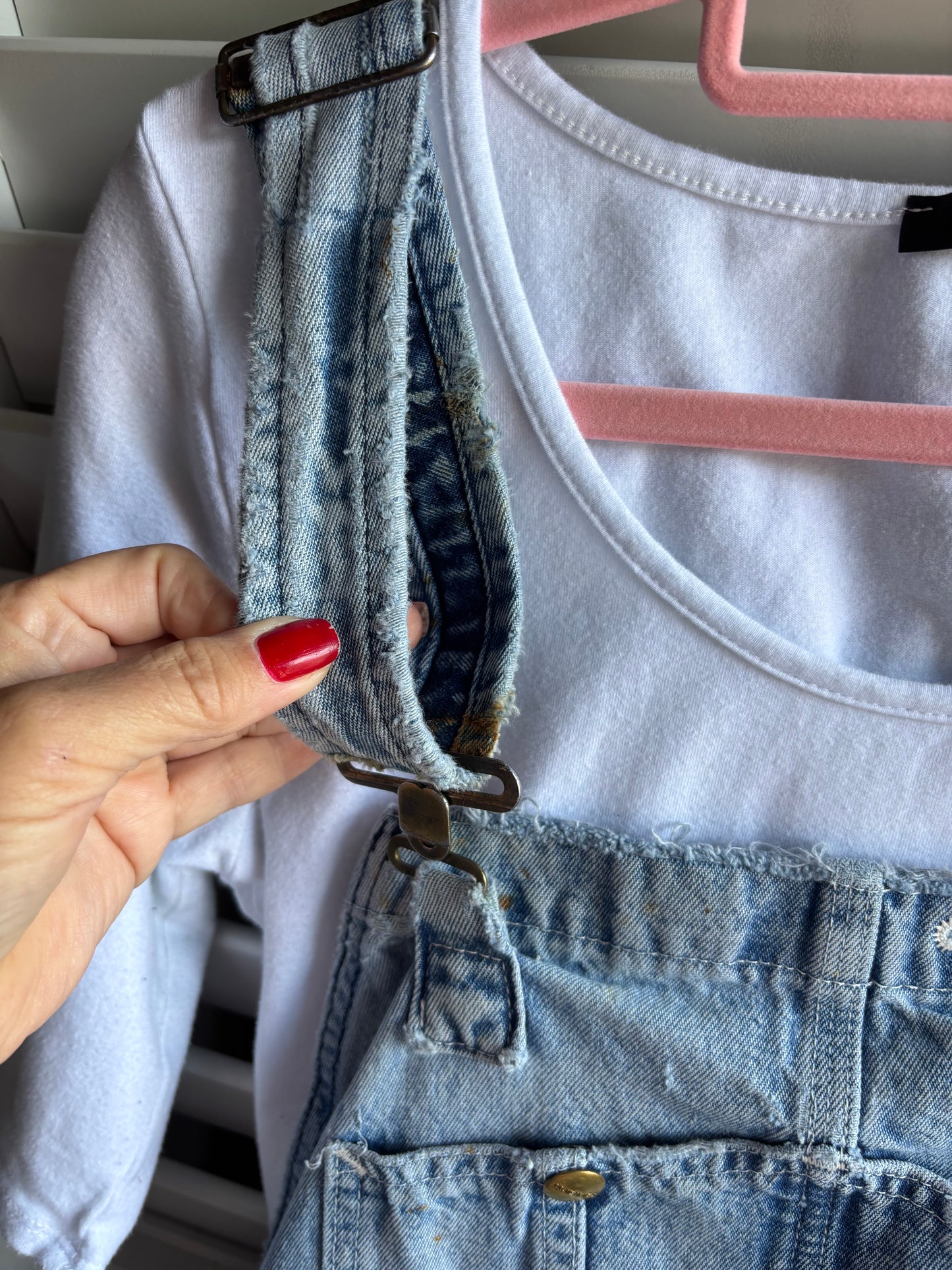 Vintage Carhartt overall dress with pocker