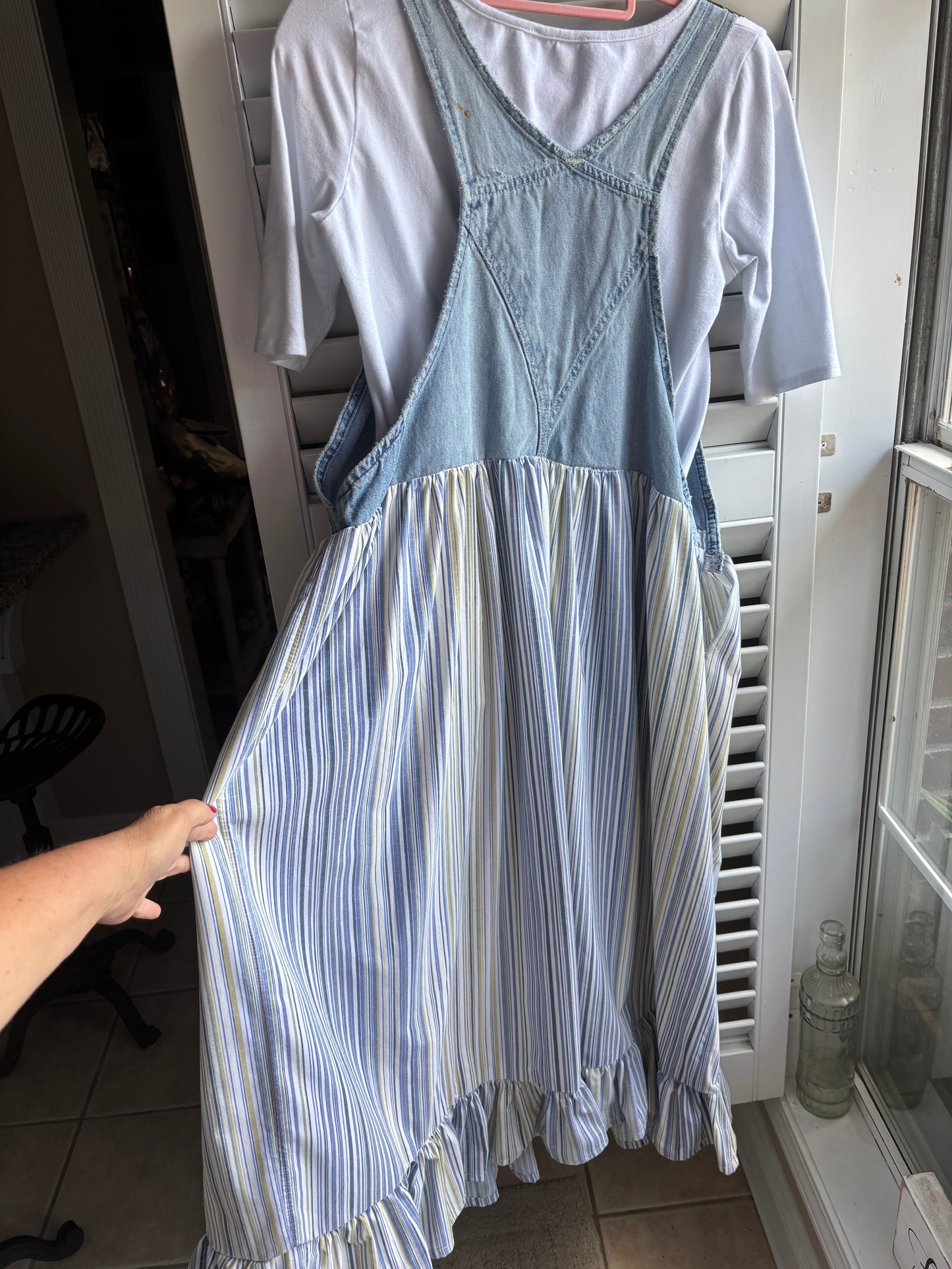 Vintage Carhartt overall dress with pocker
