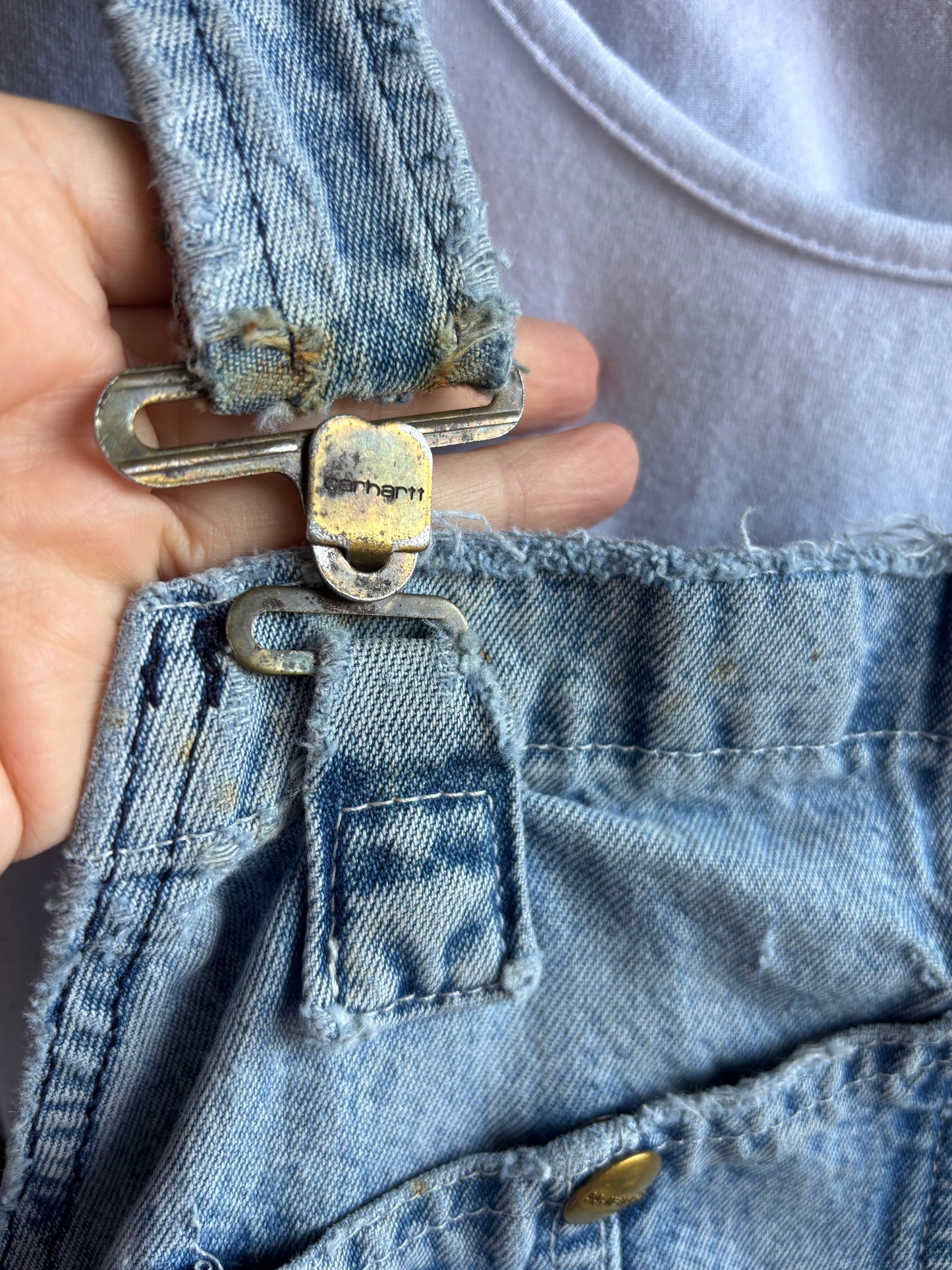 Vintage Carhartt overall dress with pocker